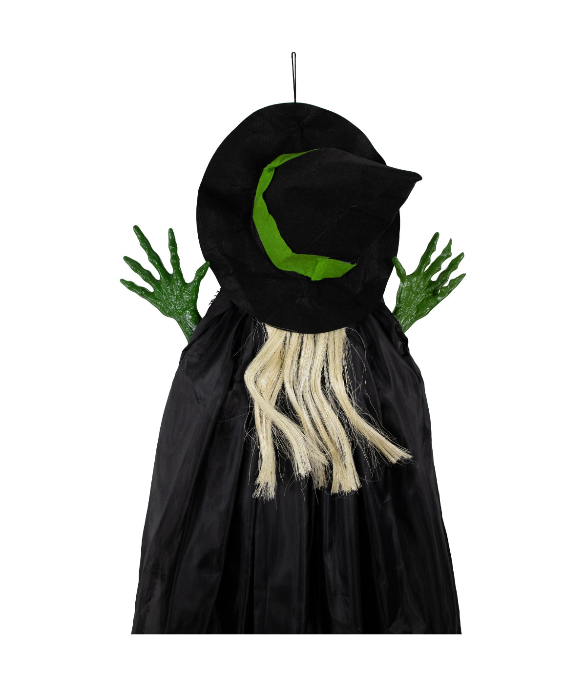 Crashed Giant Tree Trunk Witch Hanging Halloween Decoration
