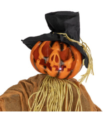 Jack-O'-Lantern Scarecrow Animated Halloween Decoration