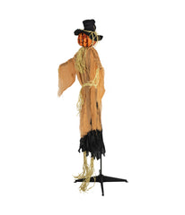 Jack-O'-Lantern Scarecrow Animated Halloween Decoration