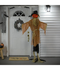 Jack-O'-Lantern Scarecrow Animated Halloween Decoration