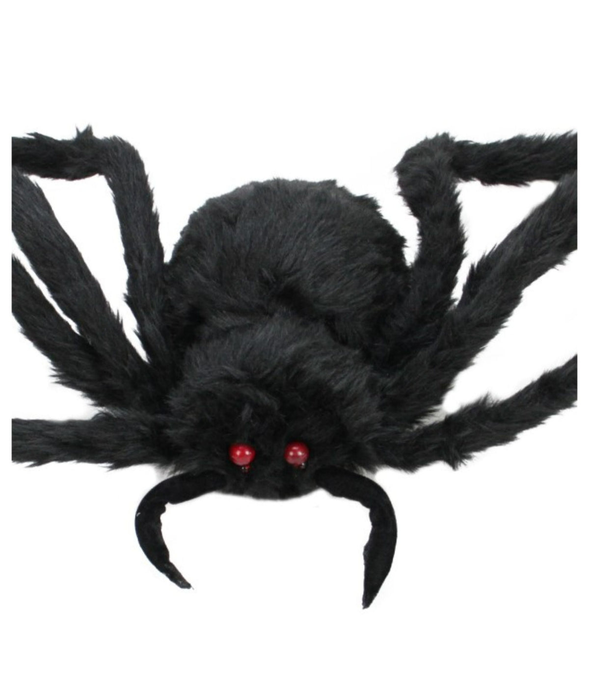 Black Spider with LED Flashing Eyes Halloween Decoration