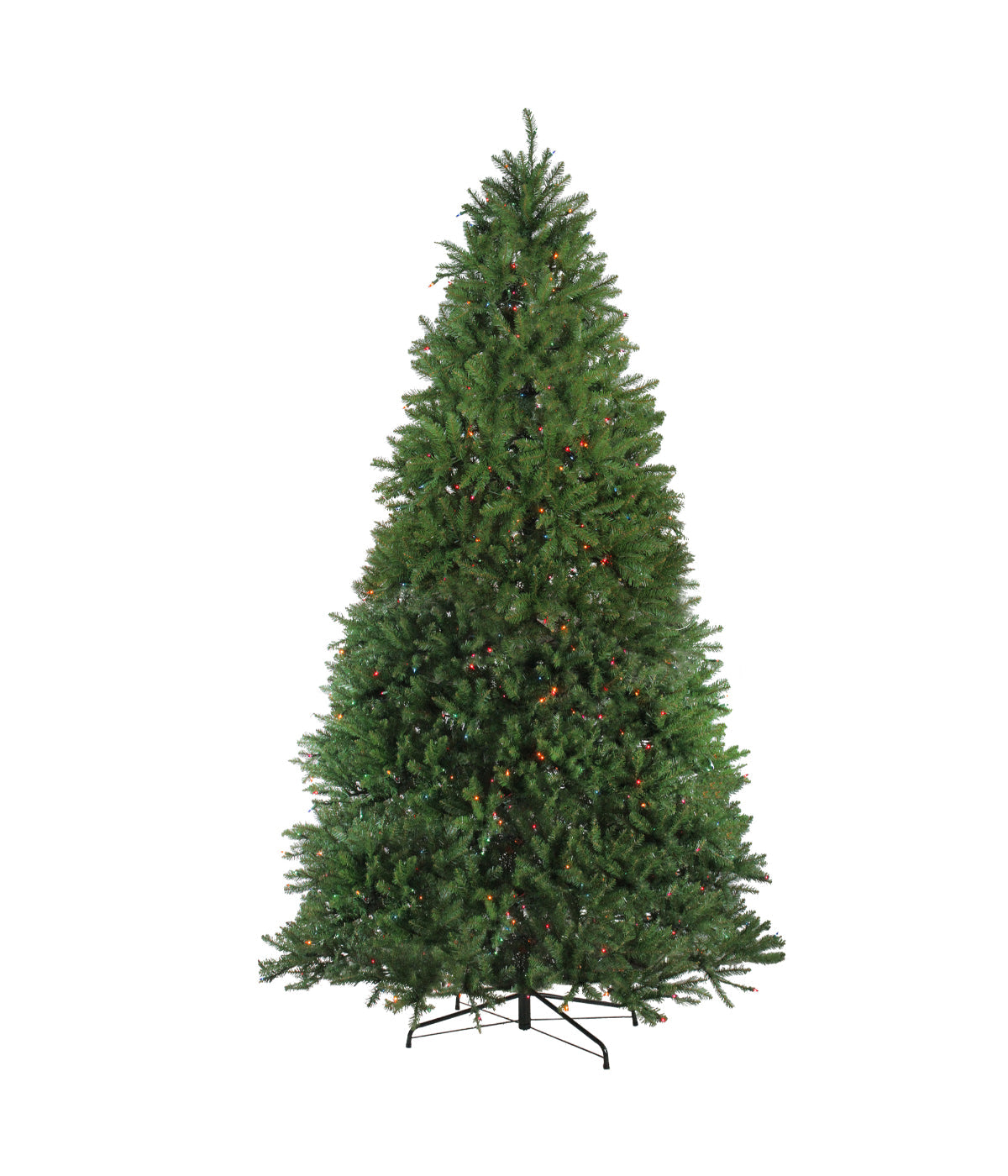  Pre-Lit Full Northern Pine Artificial Christmas Tree Multi Lights 10' - Green - Bonton