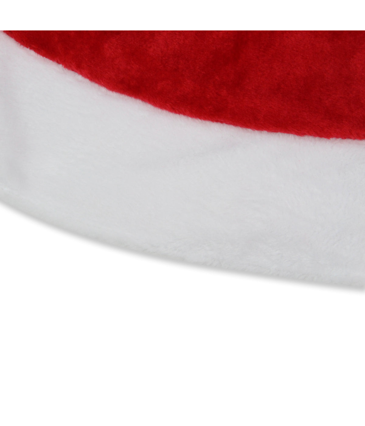  Velveteen Christmas Tree Skirt with White Trim, 48