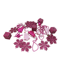 Bubblegum Pink Shatterproof Christmas Ornaments 125 Count, 5.5"