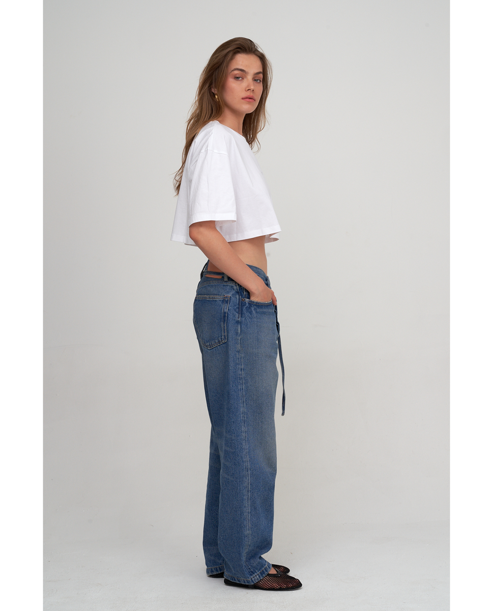  Gottex Beach Life Airport Cropped Cotton Graphic T-Shirt - White - Bonton