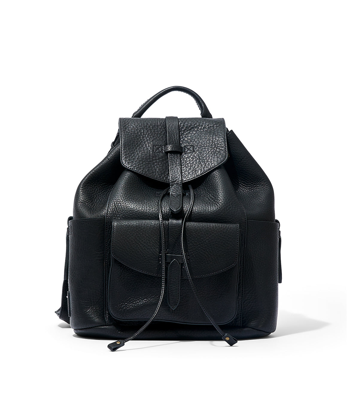  Will Leather Goods Rainier Leather Backpack - Black - Bonton