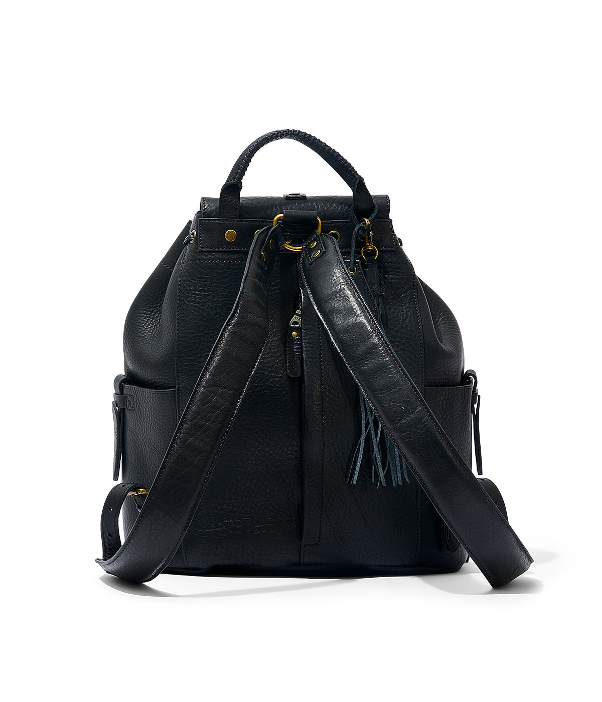  Will Leather Goods Rainier Leather Backpack - Black - Bonton