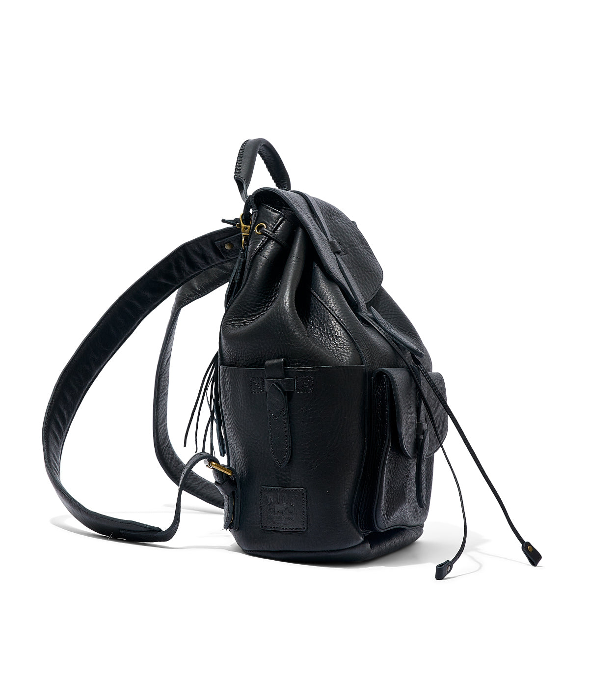  Will Leather Goods Rainier Leather Backpack - Black - Bonton