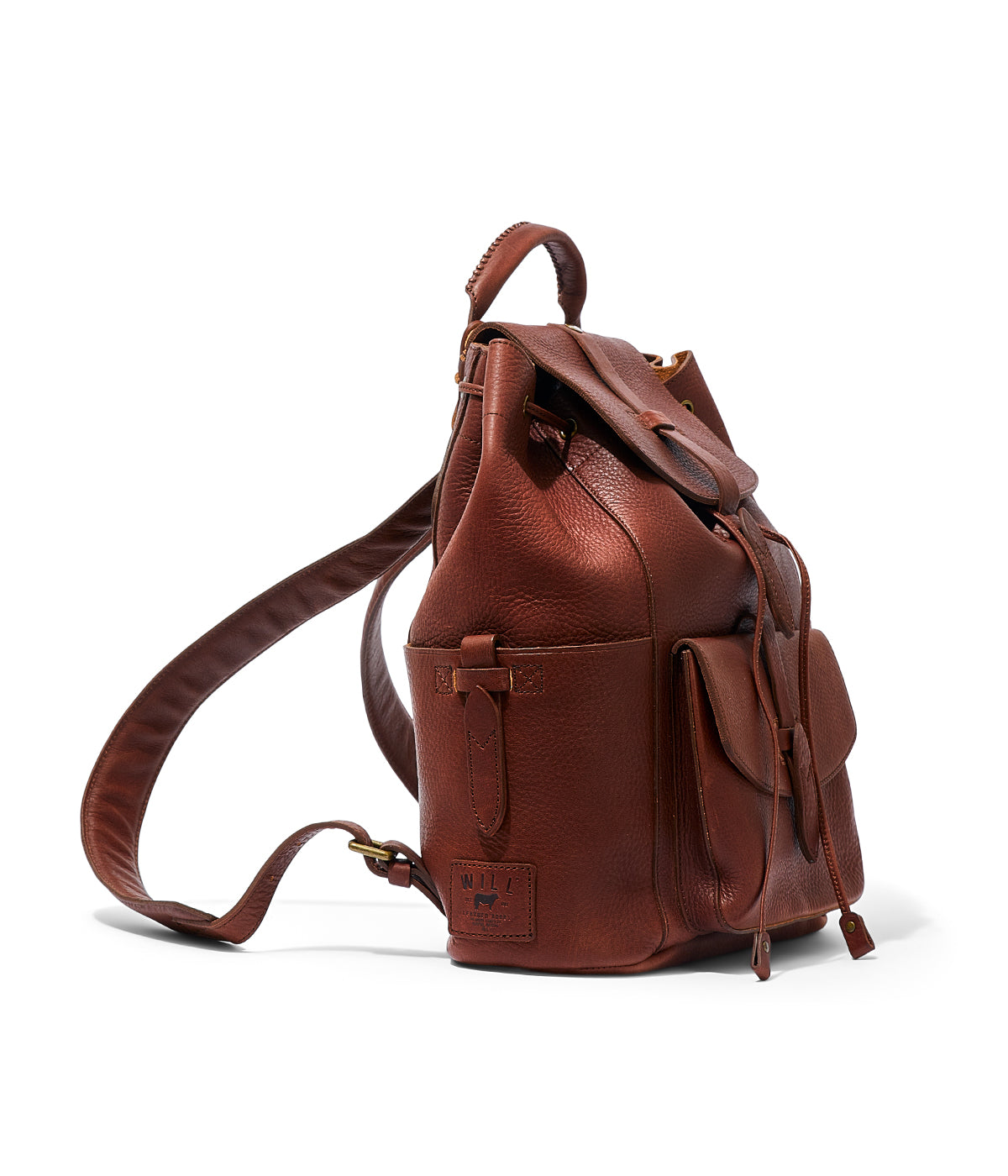  Will Leather Goods Rainier Leather Backpack - Brown - Bonton