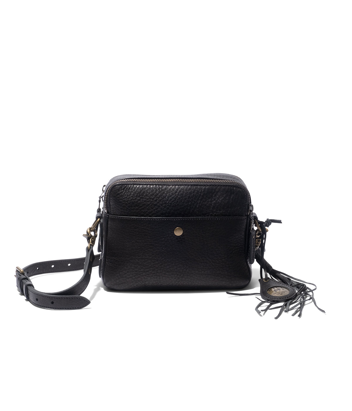  Will Leather Goods Everyday Double Zip Crossbody - Black - Bonton