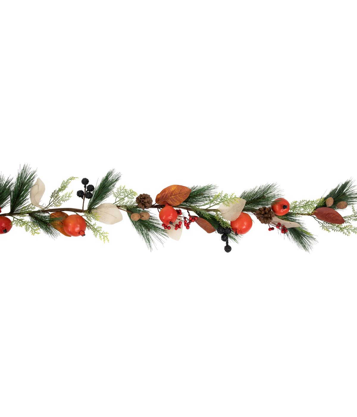  Autumn Harvest Mixed Berry and Pomegranate Garland Red - Red - Bonton