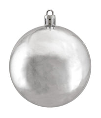 Silver Shiny Shatterproof Christmas Ball Ornaments 32 Count, 3.25"