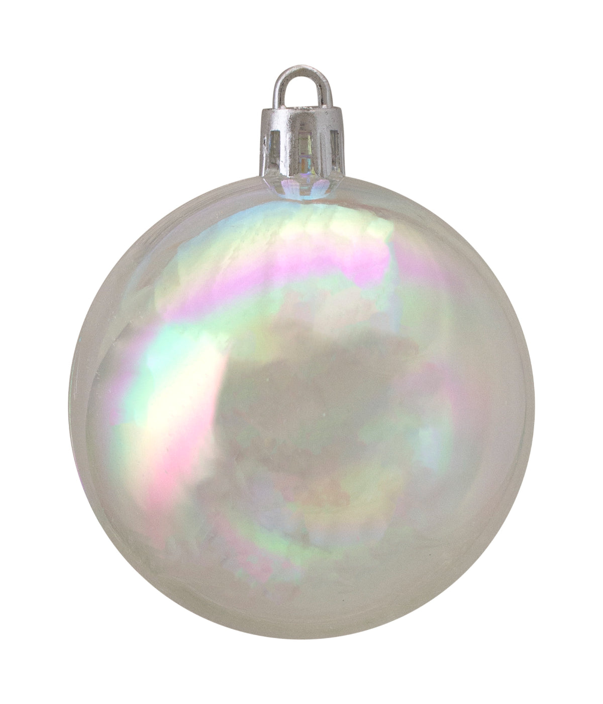  Clear Iridescent Shatterproof Shiny Christmas Ball Ornaments 60 Count, 2.5