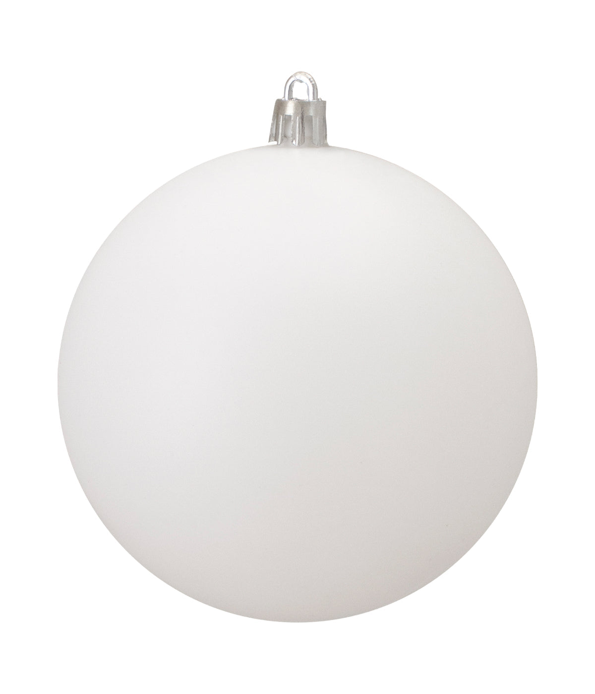  Winter White Shatterproof Matte Christmas Ball Ornaments Set of 12, 4