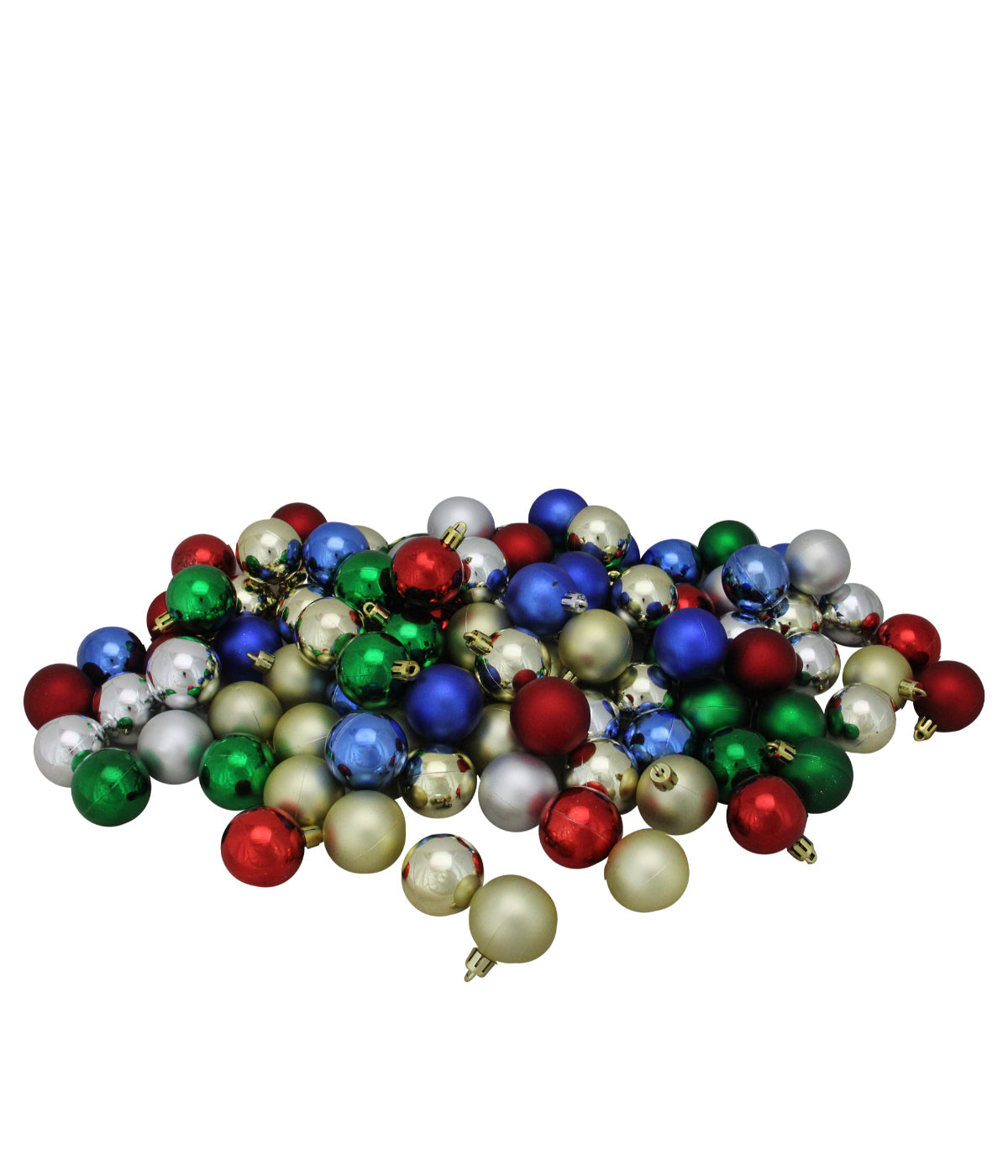  Vibrantly Colored Shatterproof Christmas Ball Ornaments 96 Count, 1.5