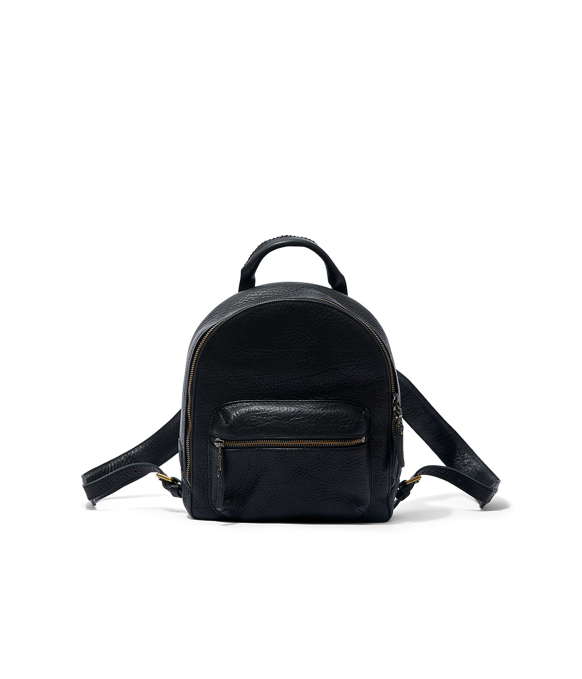  Will Leather Goods Mini Journey Leather Backpack - Black - Bonton