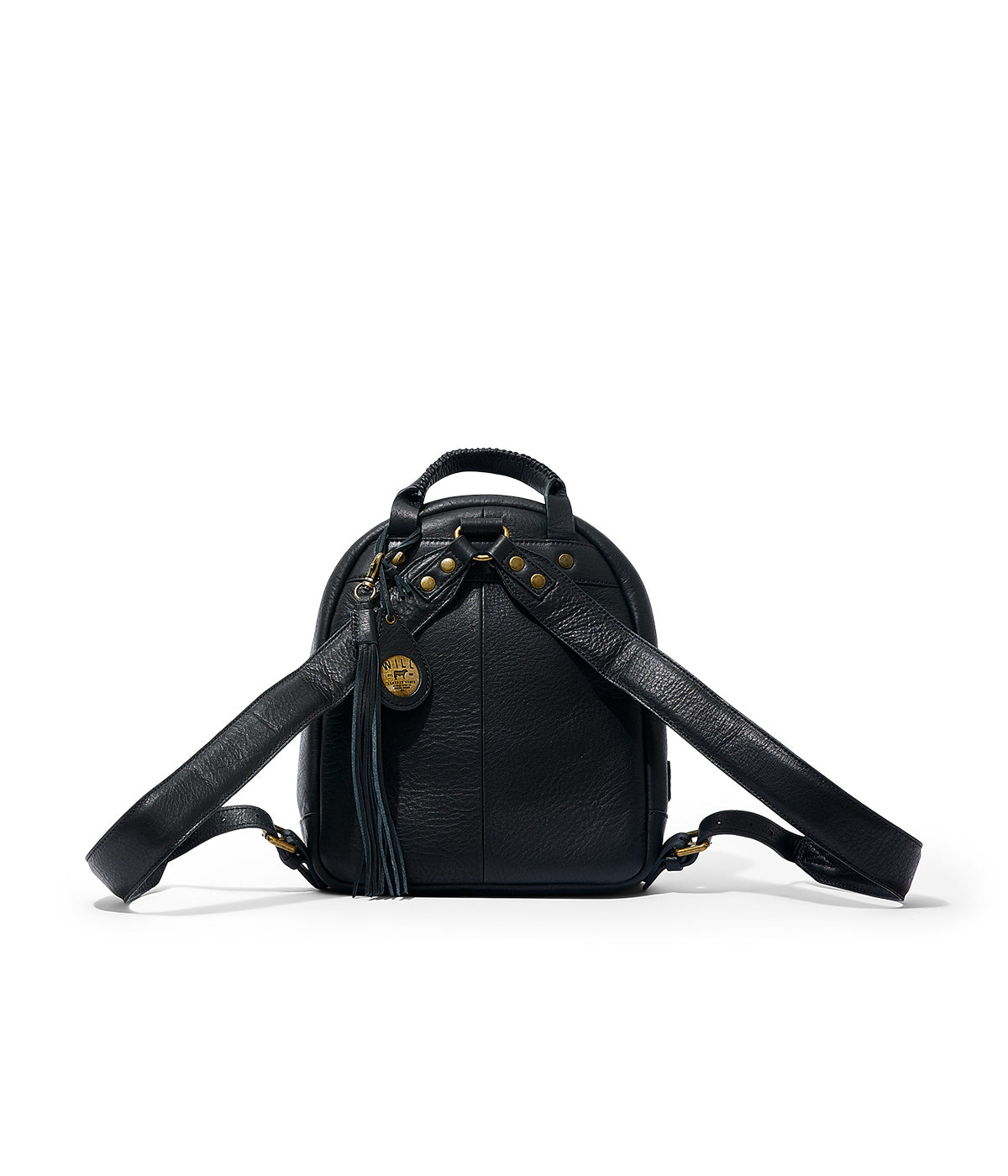  Will Leather Goods Mini Journey Leather Backpack - Black - Bonton