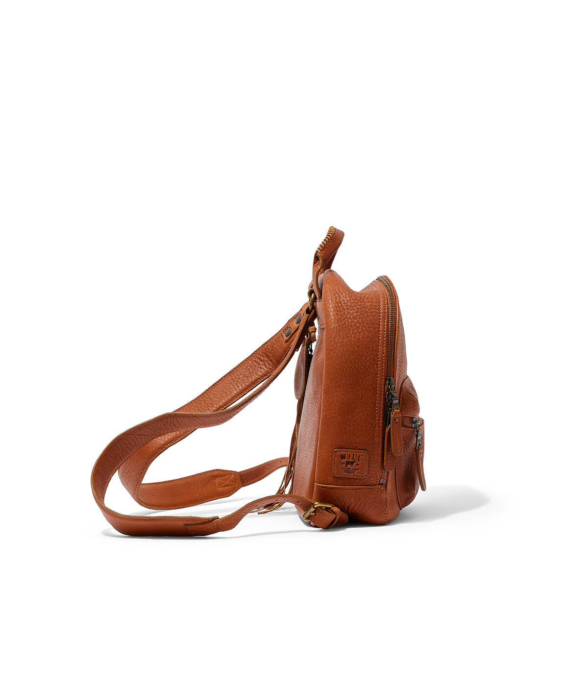  Will Leather Goods Mini Journey Leather Backpack - Tan - Bonton