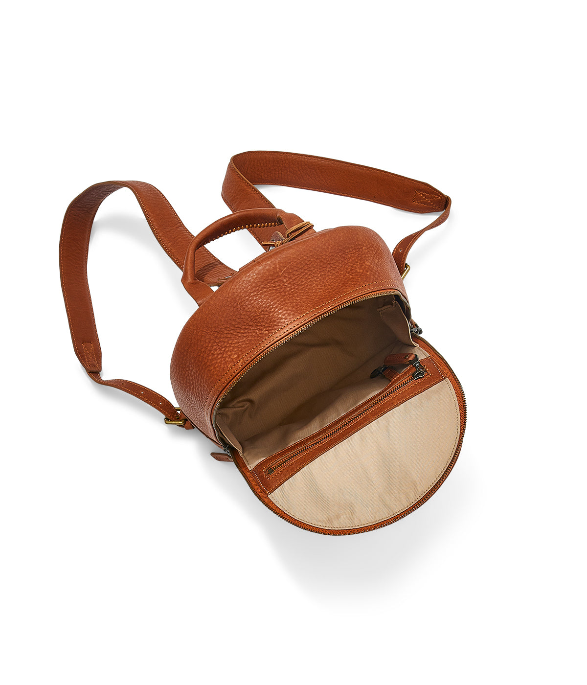  Will Leather Goods Mini Journey Leather Backpack - Tan - Bonton