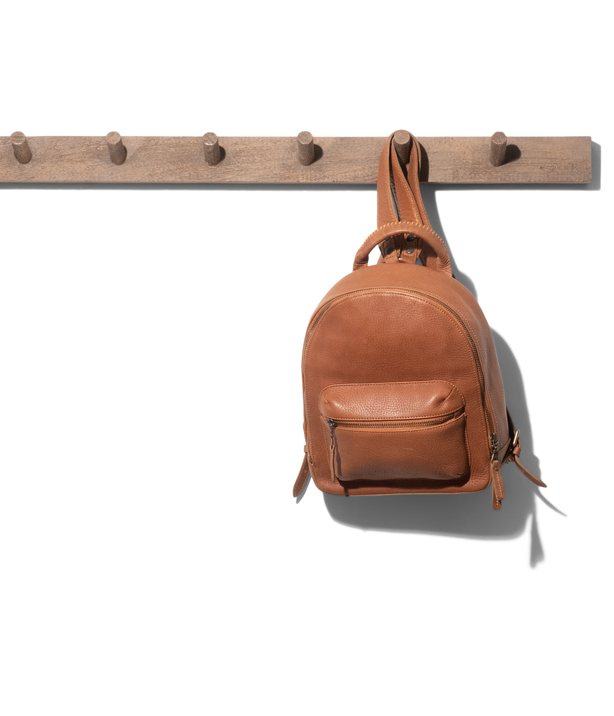  Will Leather Goods Mini Journey Leather Backpack - Tan - Bonton