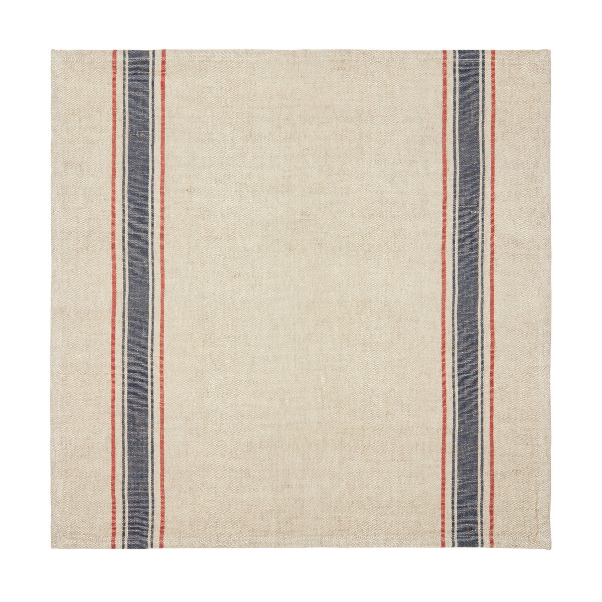  Caravan Menton Natural & Demin Napkin, Set of 4 - Natural & Demin - Bonton