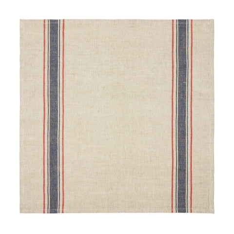 Menton Natural & Demin Napkin, Set of 4
