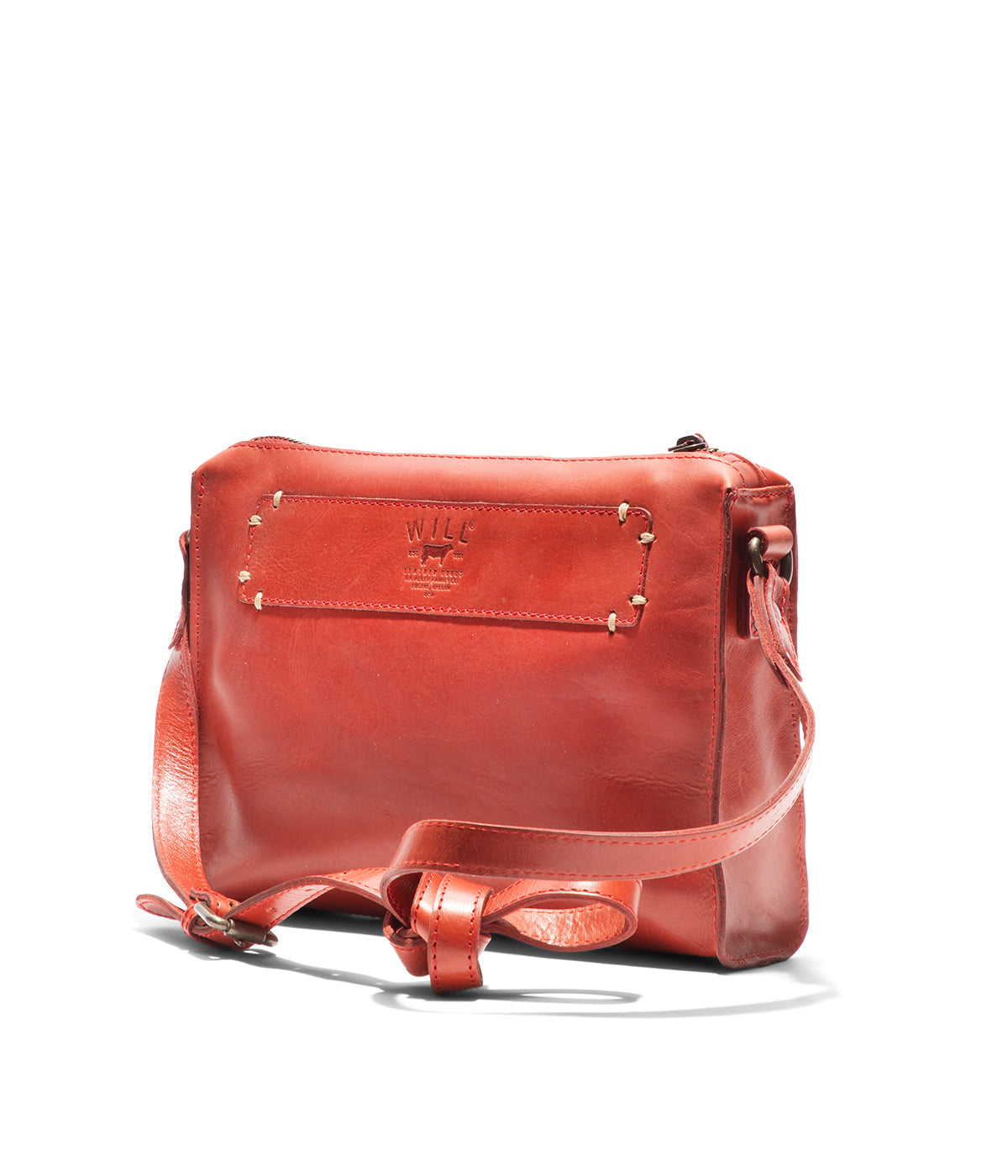  Will Leather Goods Simple Crossbody - Red - Bonton