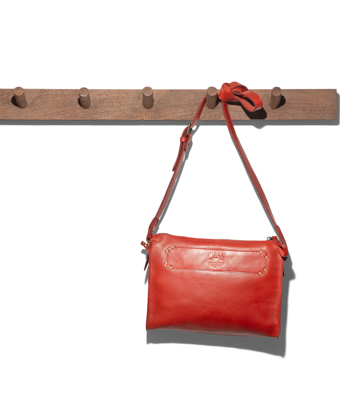  Will Leather Goods Simple Crossbody - Red - Bonton