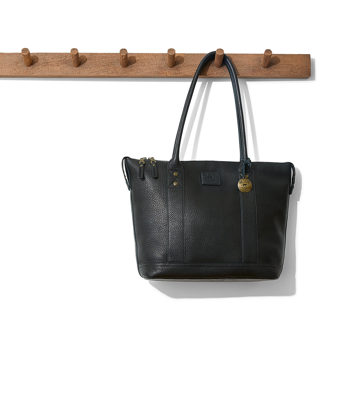  Will Leather Goods Twenty-Four-Seven Leather Tote - Black - Bonton