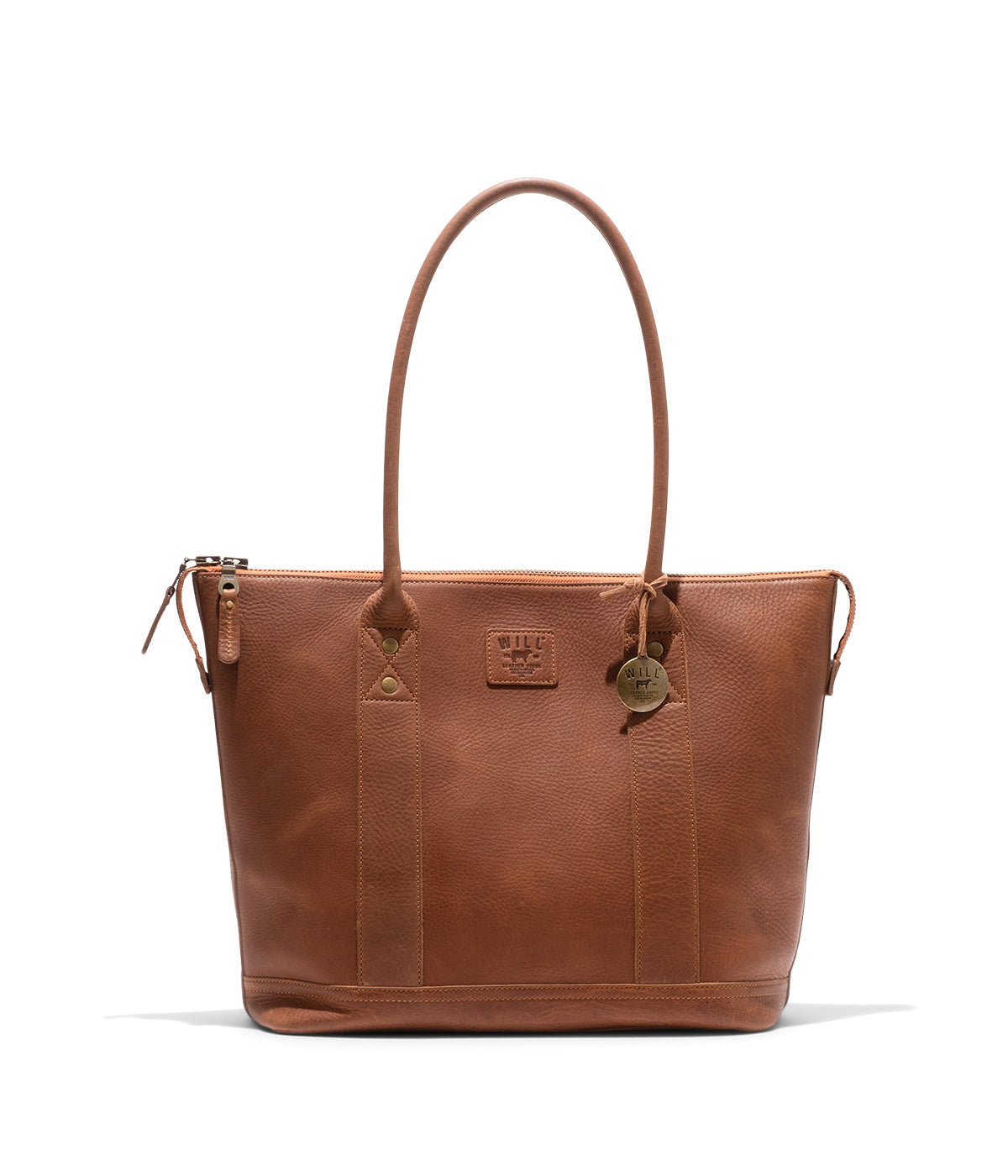  Will Leather Goods Twenty-Four-Seven Leather Tote - Tan - Bonton