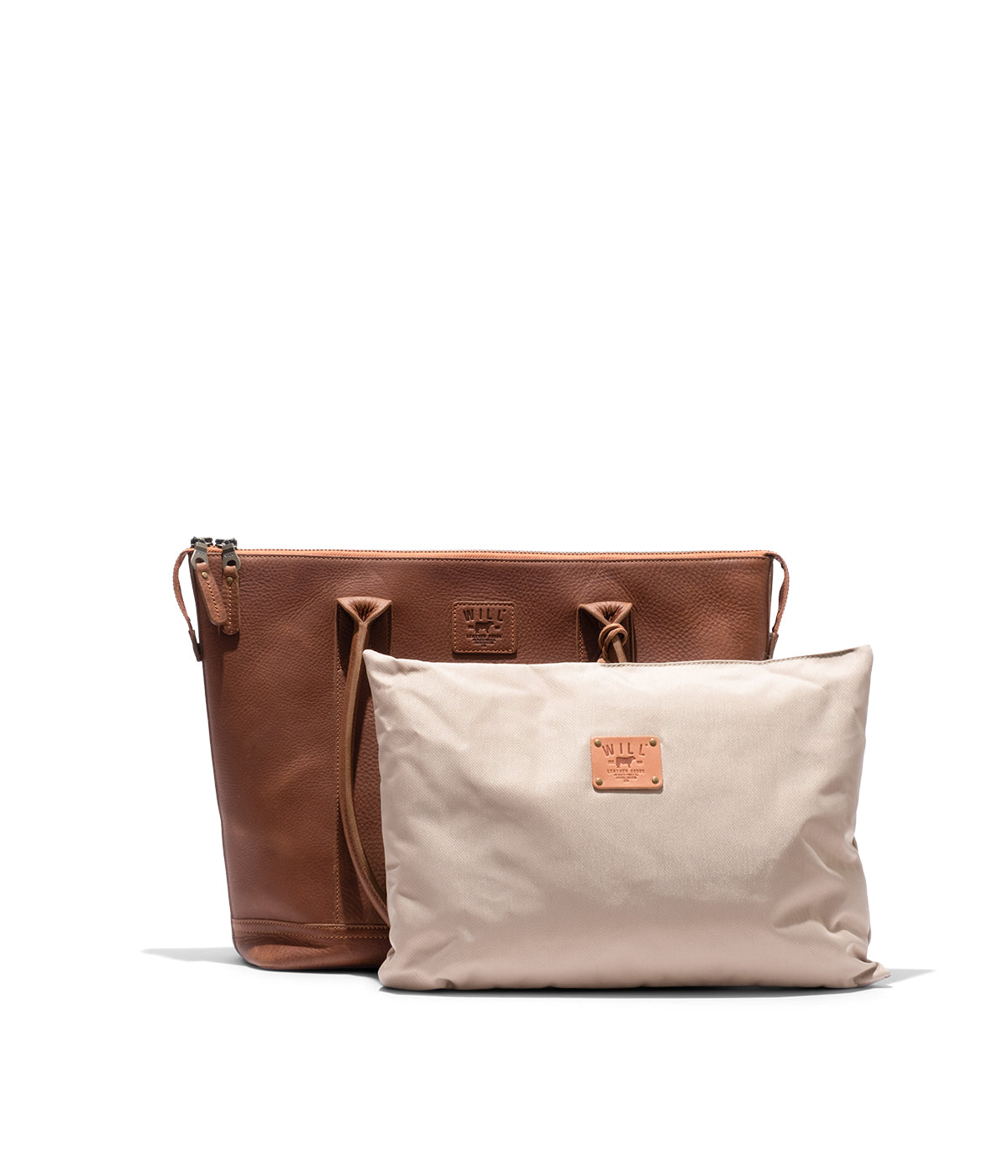  Will Leather Goods Twenty-Four-Seven Leather Tote - Tan - Bonton