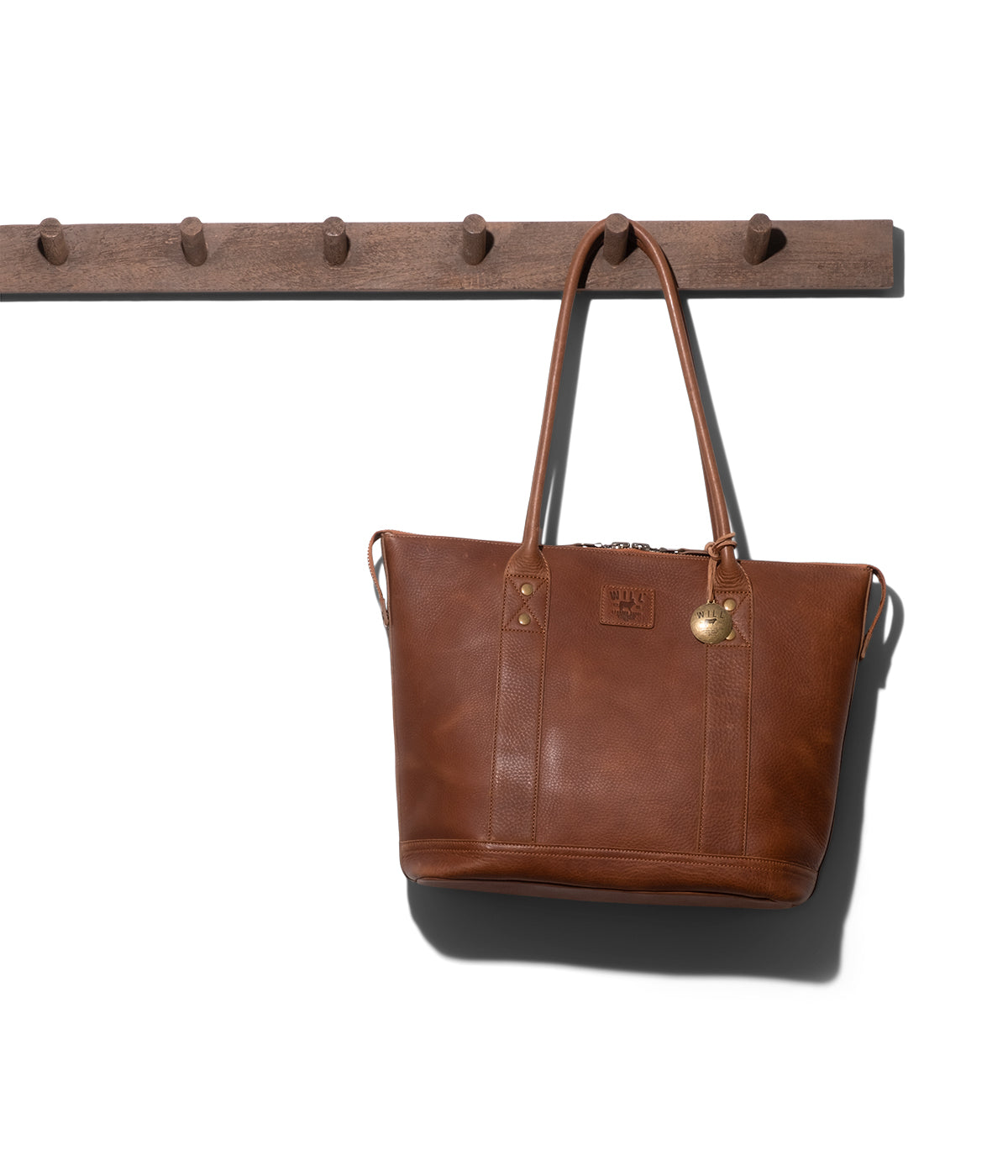  Will Leather Goods Twenty-Four-Seven Leather Tote - Tan - Bonton