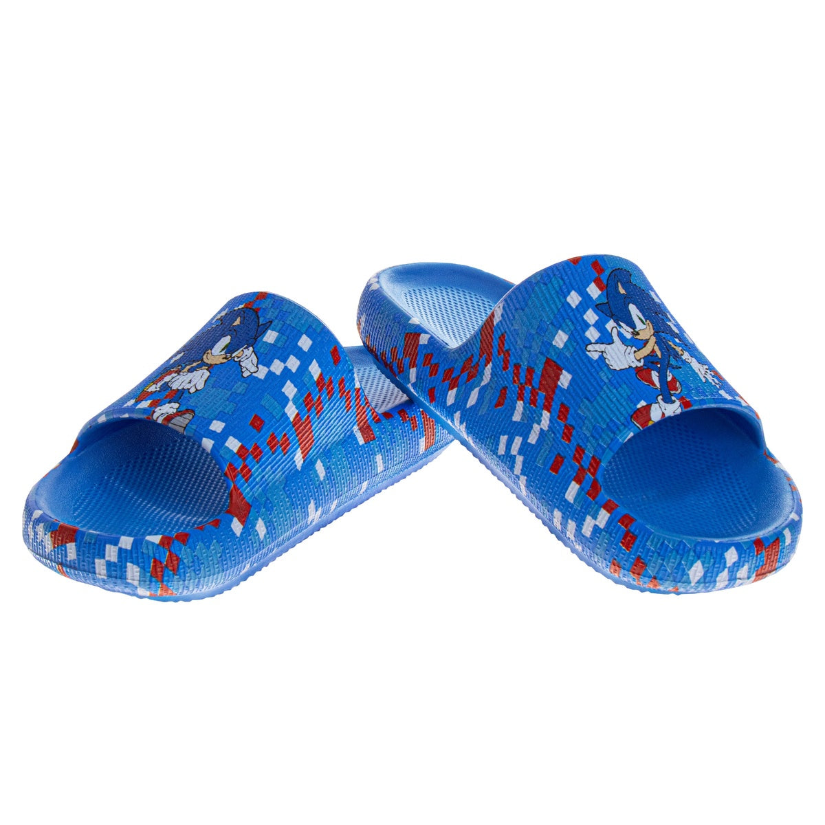  Josmo Sonic the Hedgehog Boys' Slip on Slides - 13 - Bonton
