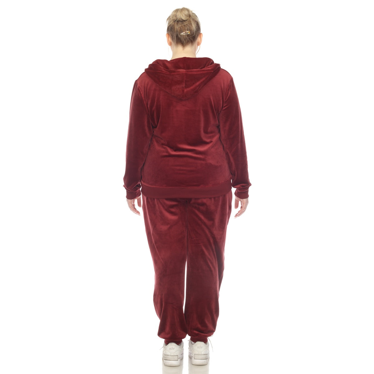  White Mark Plus Size 2 Piece Velour Tracksuit Set - 3X - Bonton