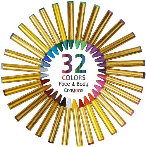  Dress Up America 32 Face Paint Crayon Set by Dress Up America - Default Title - Bonton