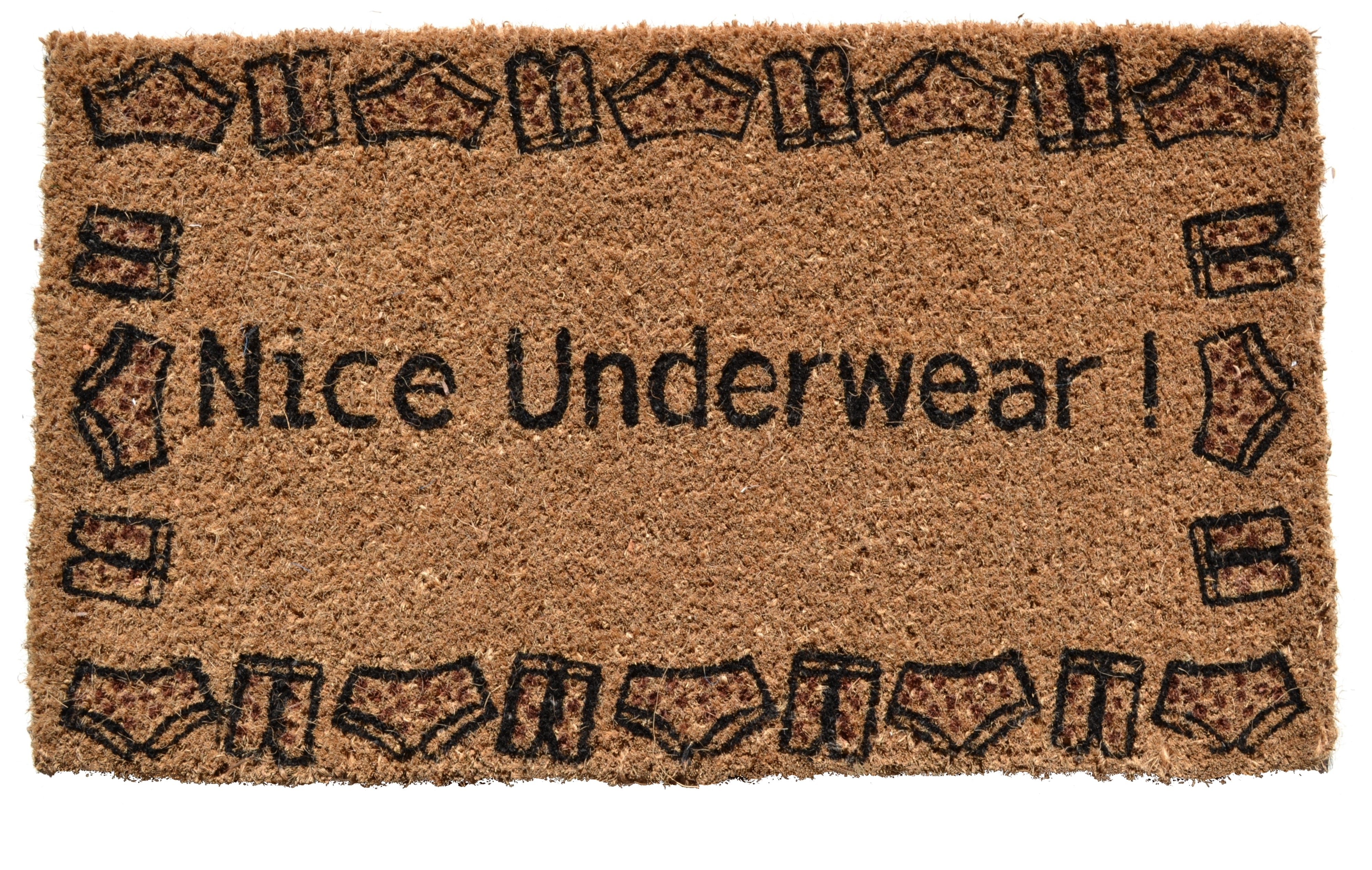  Imports Decor Nice Underwear Doormat - N/A - Bonton