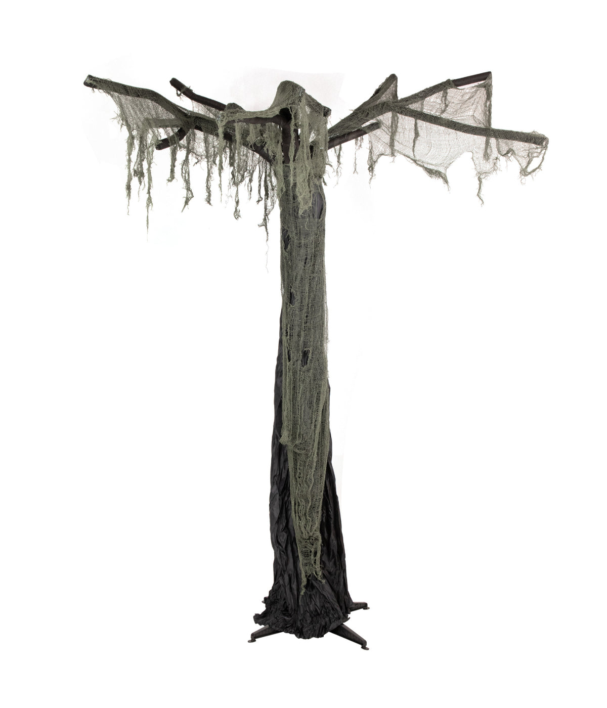  Spooky Standing Ghost Tree Halloween Decoration - Black - Bonton