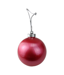 Red LED Lighted Battery Operated Shatterproof Christmas Ball Ornaments Set of 3, 6"