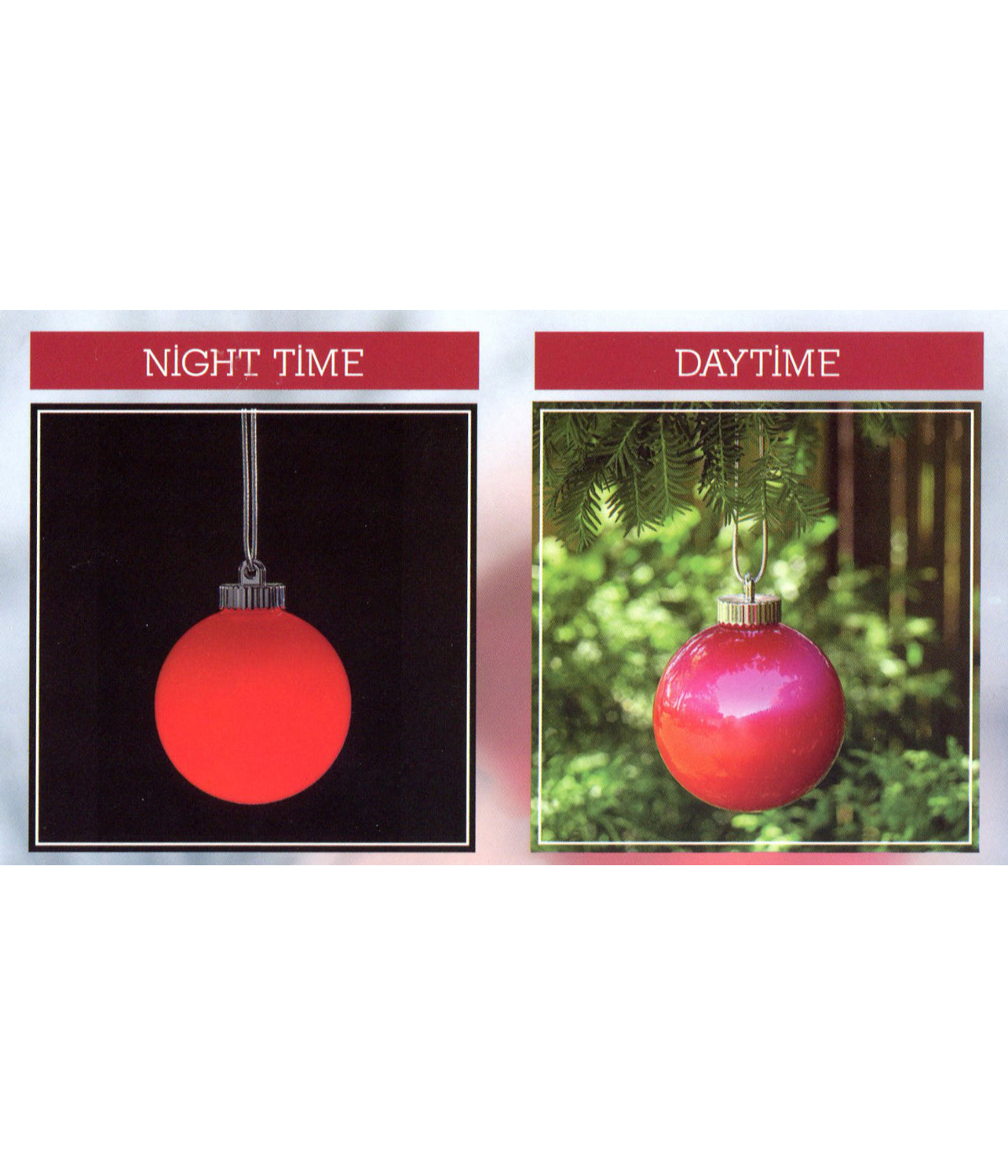  Red LED Lighted Battery Operated Shatterproof Christmas Ball Ornaments Set of 3, 6