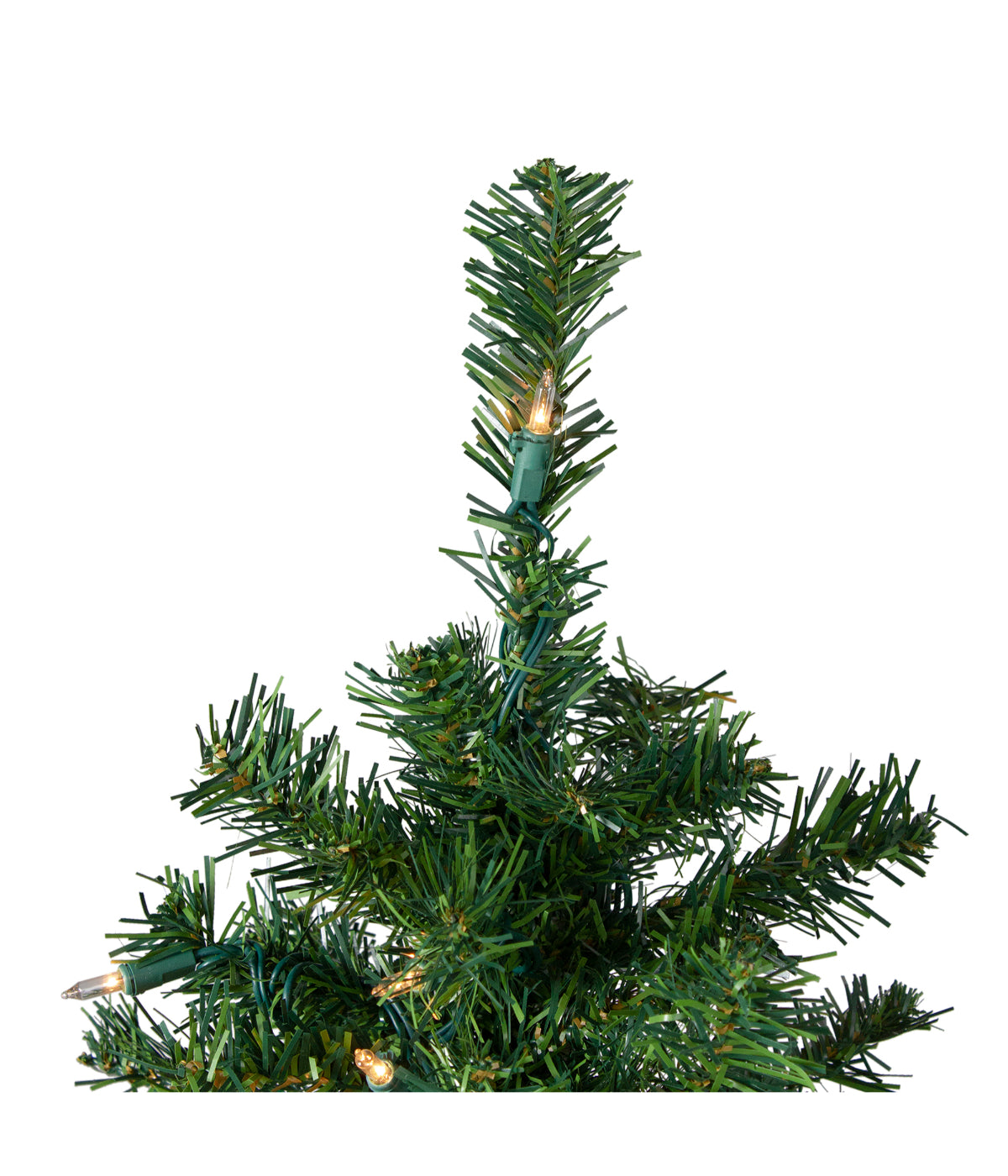  Mixed Classic Pine Artificial Christmas Tree with Pre-Lit Clear Lights, 3' - Green - Bonton