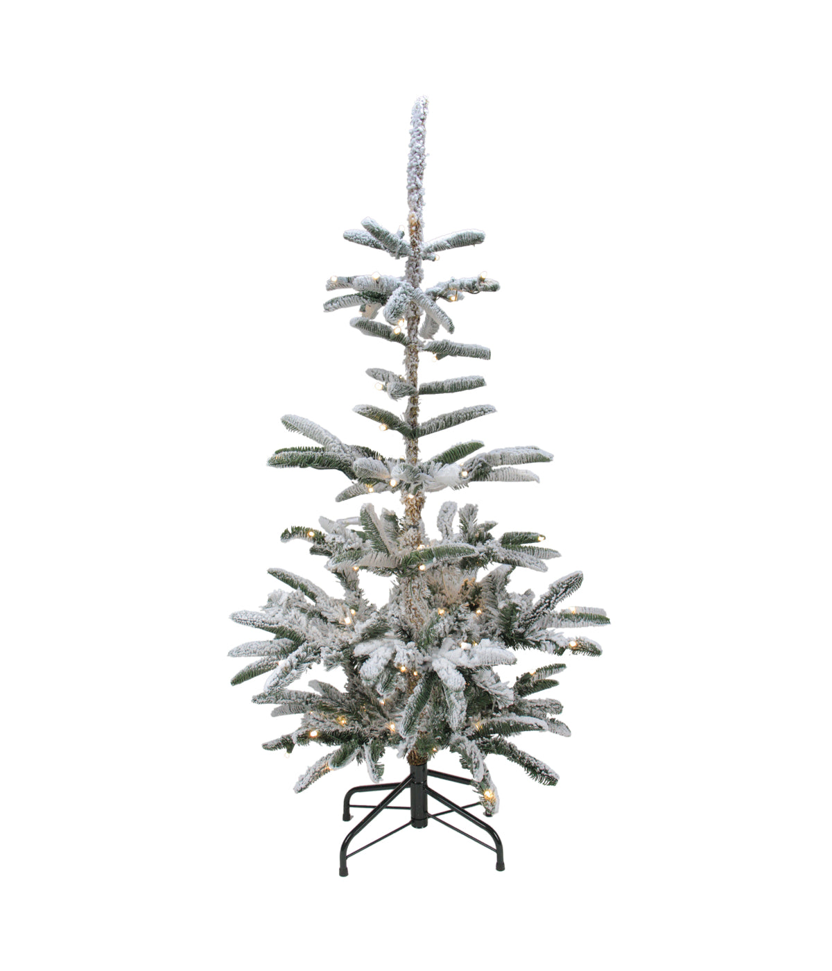  Noble Fir Artificial Christmas Tree Warm with Pre-Lit Clear LED Lights, 4.5' - Green - Bonton