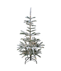 Noble Fir Artificial Christmas Tree Warm with Pre-Lit Clear LED Lights, 4.5'