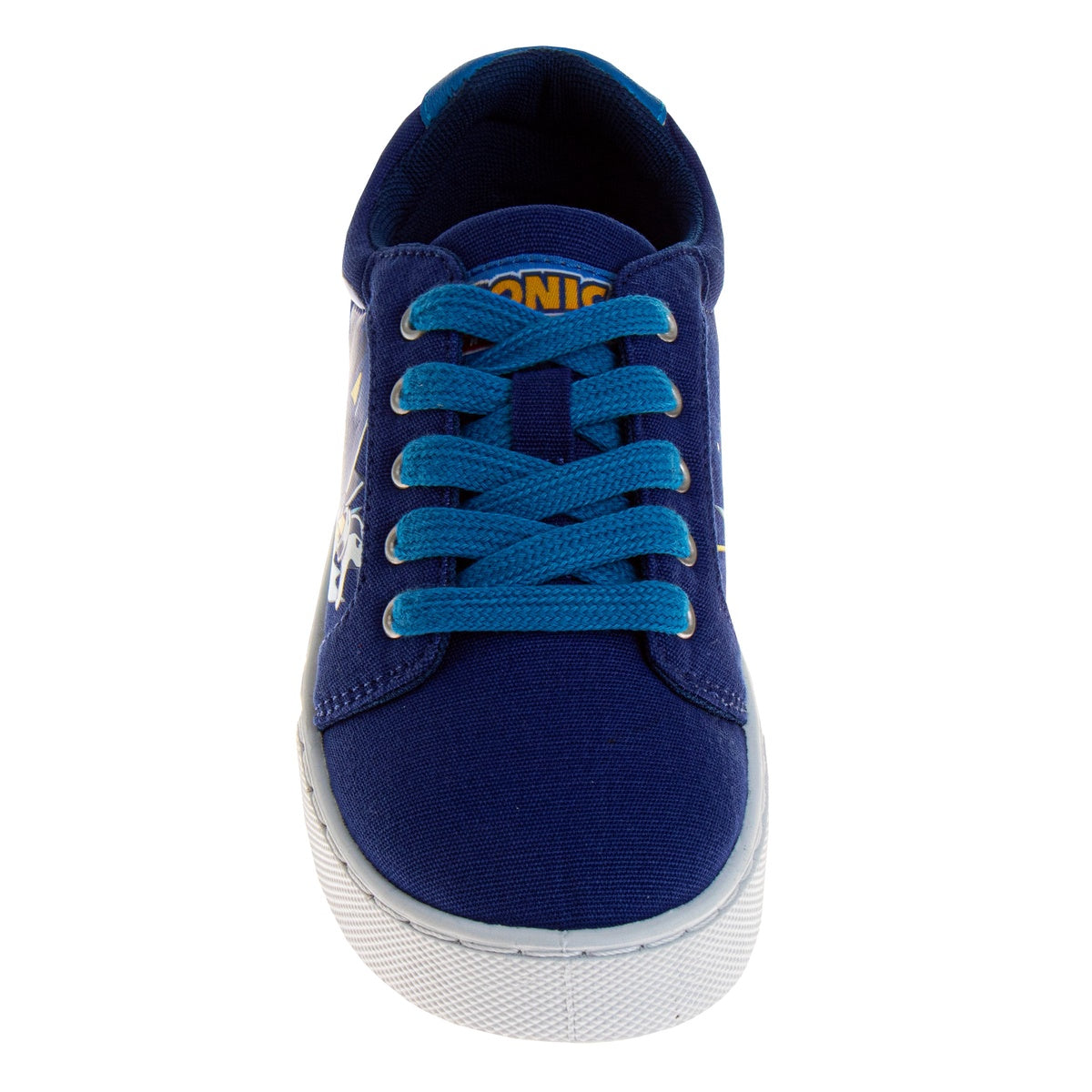  Josmo Sonic the Hedgehog Boys' Lace Up Low-Top Vintage Casual Canvas Sneakers - 12 - Bonton