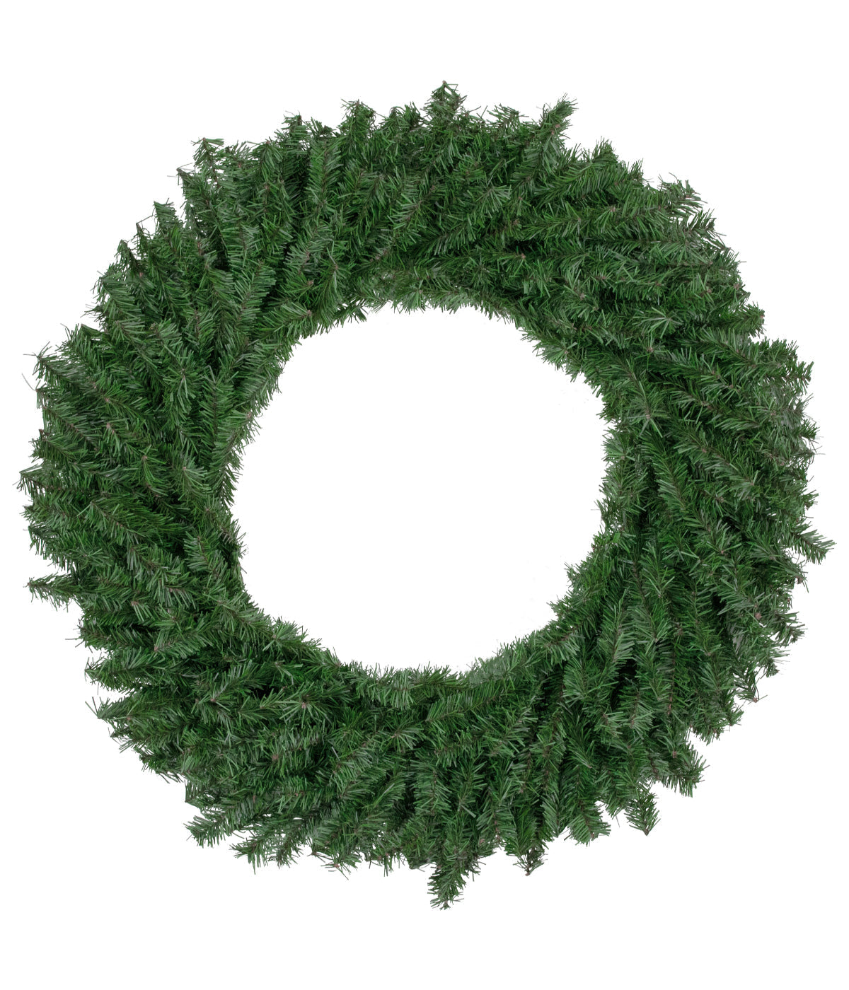  Green Canadian Pine Artificial Christmas Wreath Unlit 36