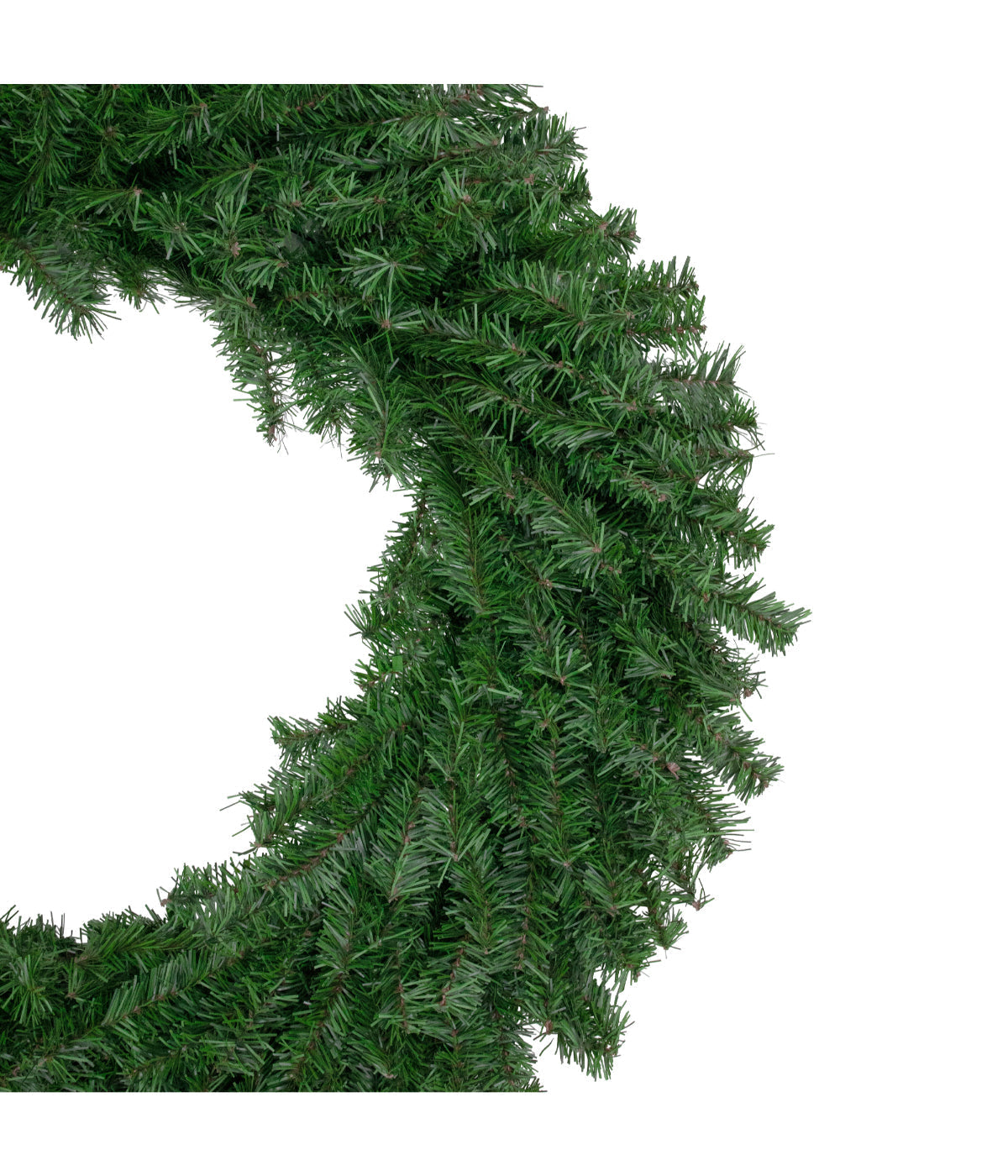  Green Canadian Pine Artificial Christmas Wreath Unlit 36