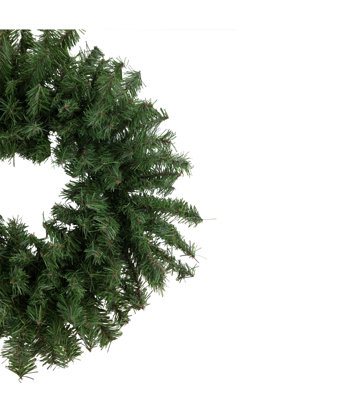  Canadian Pine Artificial Christmas Wreath - Green - Bonton