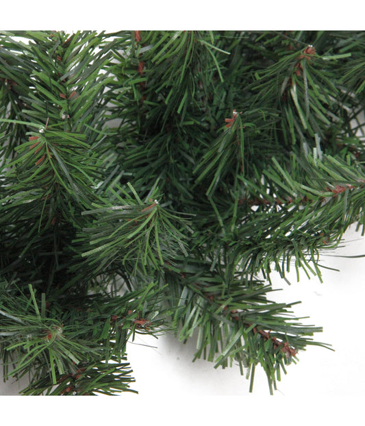 Green Commercial Length Canadian Pine Artificial Christmas Garland Unlit