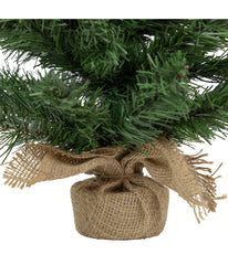 Potted Mini Pine Unlit Artificial Christmas Tree Unlit, 18"