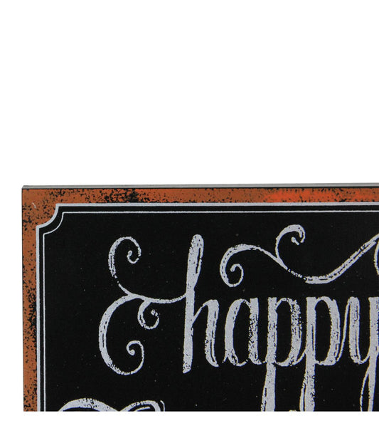 Holiday Inspired Framed "Happy Thanksgiving" Chalkboard Wall Art Black