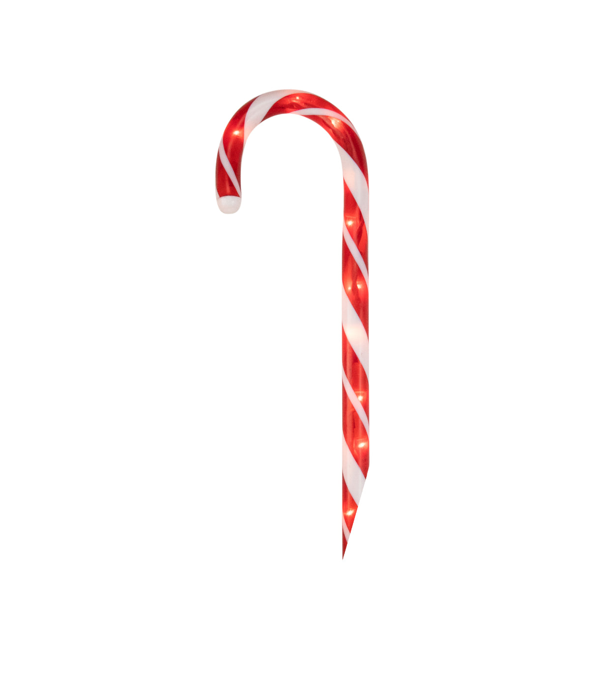 Candy Cane Lighted Outdoor Christmas Pathway Markers Set of 10, 12"